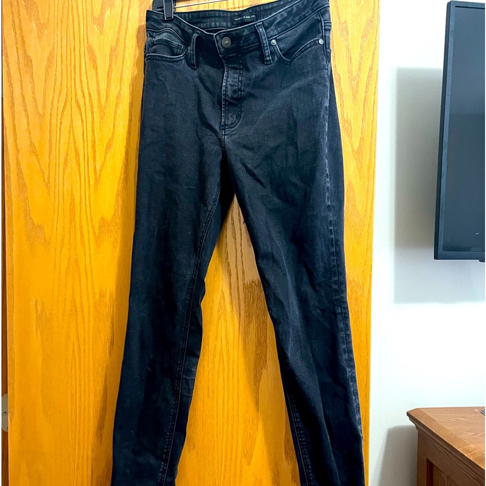 Black Silver skinny jeans 30/29 worn 1x